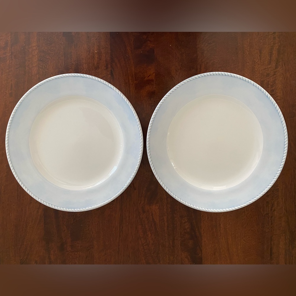 Set 1: Lenox Swedish Lodge Swedish Trellis plates - pair